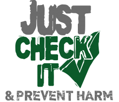 Just Check It logo