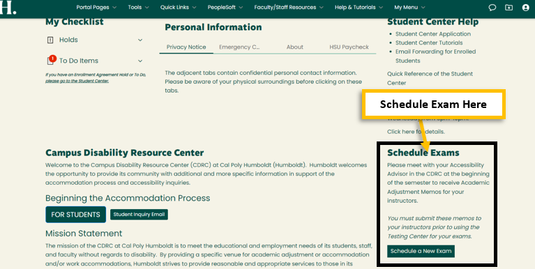 Schedule Exam Instructions