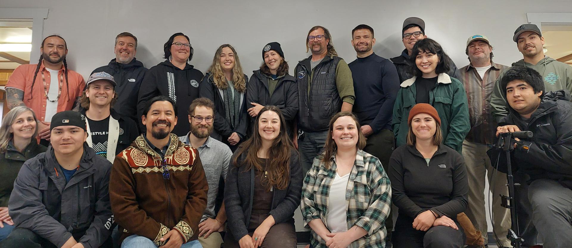 Map of the North Coast Tribal Fisheries Collaborative Partners group photo