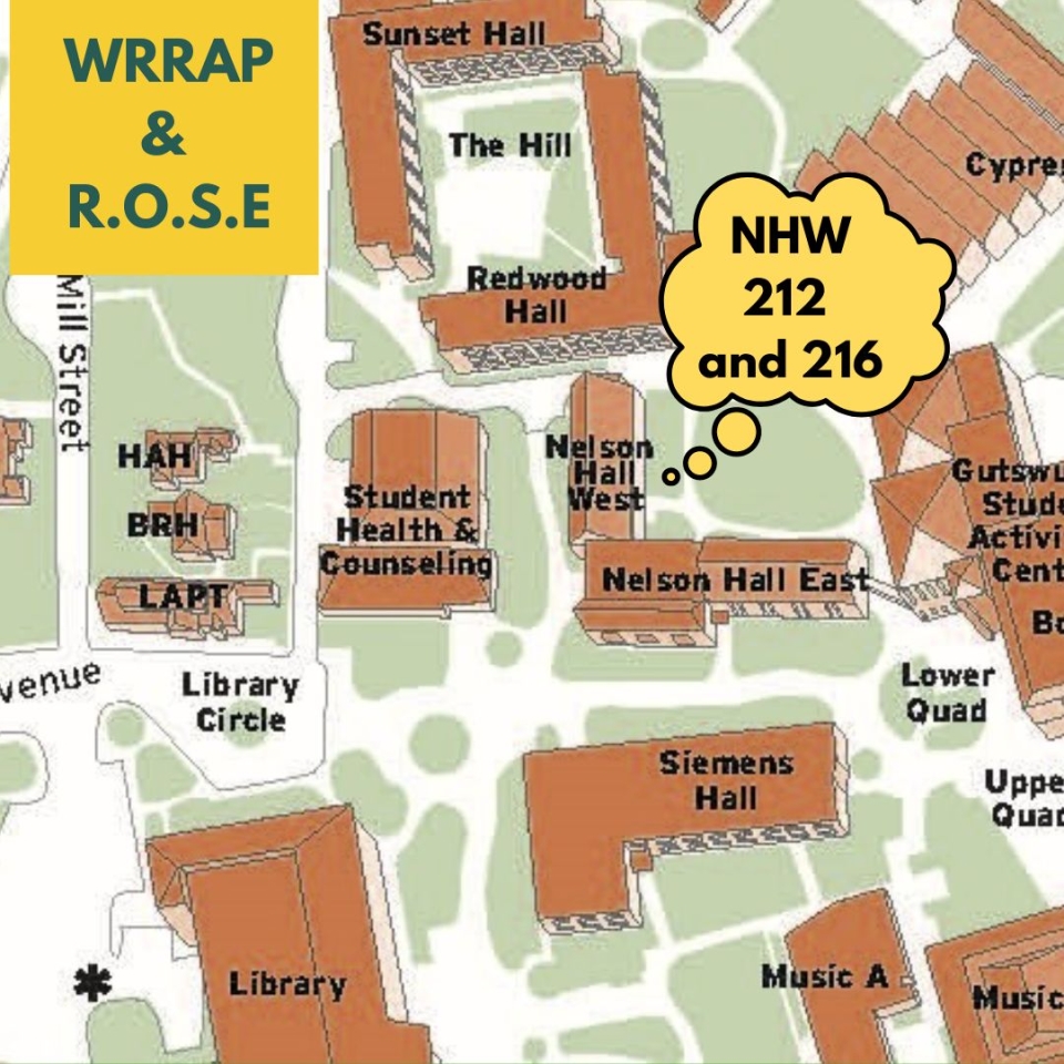 Wrrap location on campus map