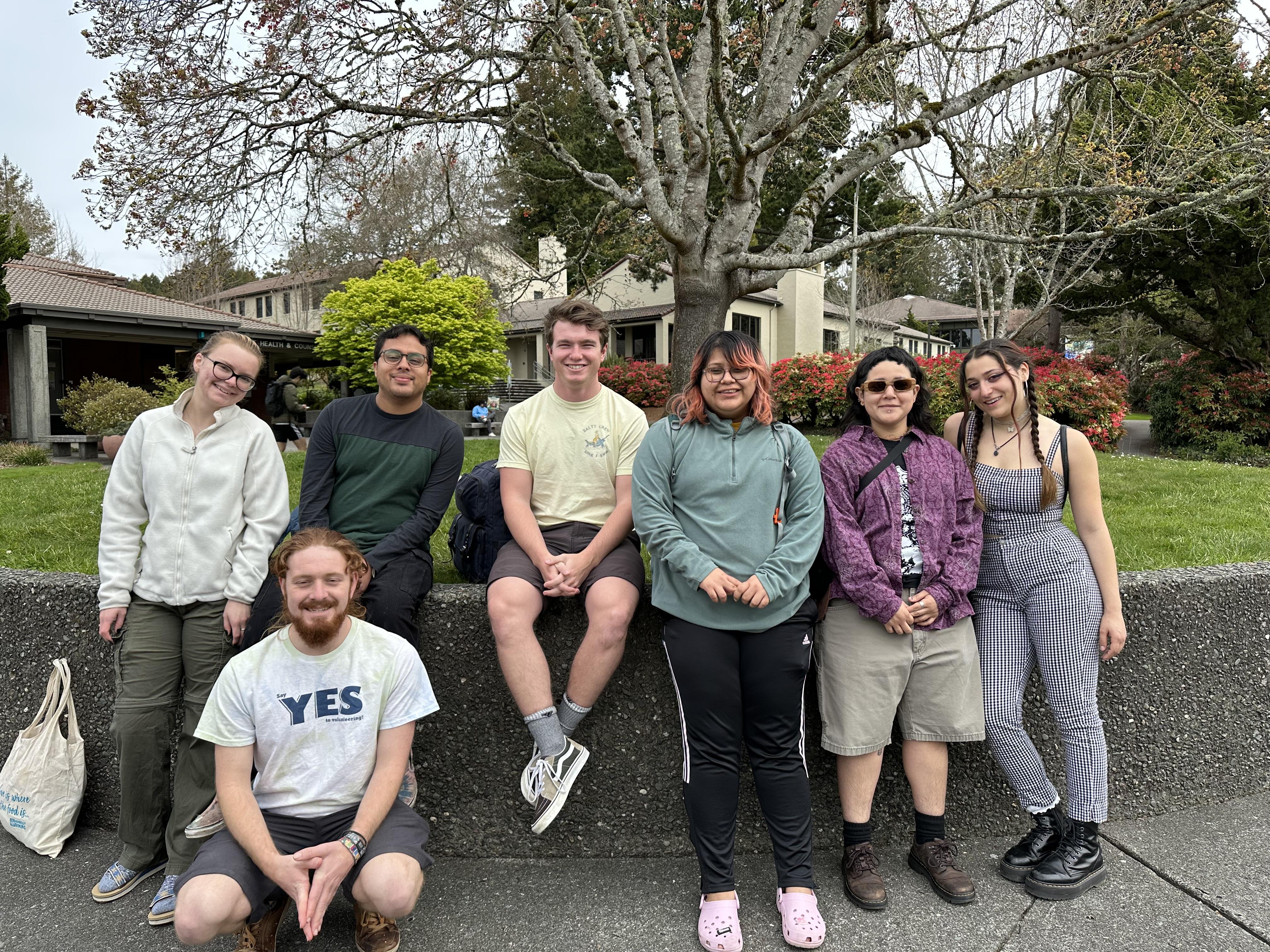 The LEAP volunteer team is all smiles before their kayaking trip with Orick School and Center Activities! (Spring 2023)