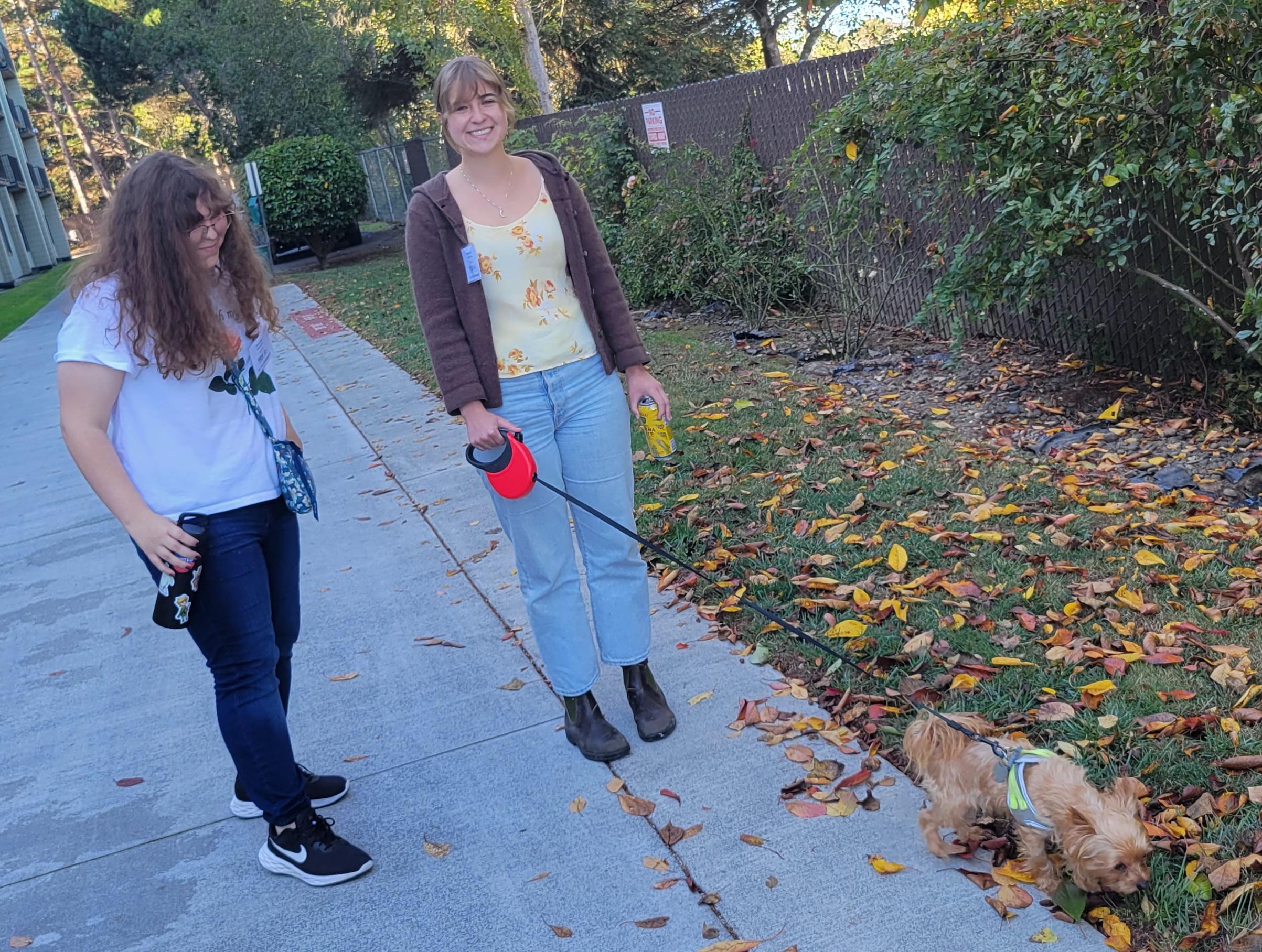 Volunteers help to move storage contents for a resident's elderly mother.